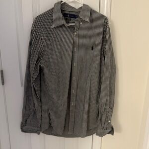 Ralph Lauren Black and White Gingham Shirt